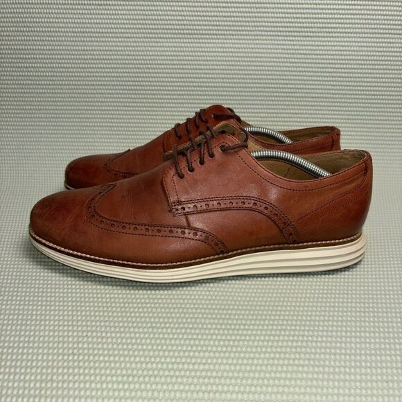 Cole Haan Original Grand Wingtip Oxford Shoes Men’s Size 11.5M C26471 Brown - Picture 3 of 9